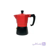 قهوه ساز موکاپات دو رنگ قرمز مشکی سایز 2 نفره