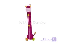 خط کش اندازه گیری قد طرح گاوی رنگ زرشکی
