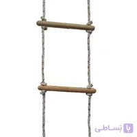 نردبان طنابی مدل پله چوبی
