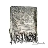 شال گردن طوسی طرح دار مردانه SH1018