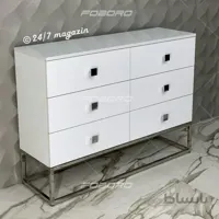 دراور شش کشو پایه استیل مدل آرتا