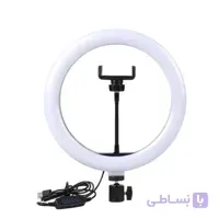 رینگ لایت رومیزی 20 واتی TSV سایز 10 اینچ