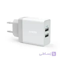 شارژر دیواری انکر دو پورت مدل Wall Charger Anker 2Port A2021