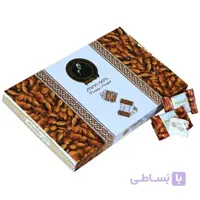 گز شیرین 18% مغز بادام لقمه‌ای صادراتی 400 گرمی