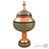 شکلات خوری مس و خاتم 25 سانتی
