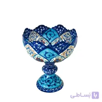کاسه پایه دار میناکاری 10 سانتی