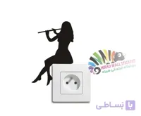 استیکر کلید و پریز دختر فلوت زن کد h2401
