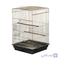 قفس 1033 طلایی طوطی – سقف بازشو و مفتول ضخیم