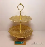 شیرینی خوری برنجی دوطبقه ۲۰ کد 13263266440