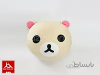 بالش فانتزی خرسی کرمی ا بالش فانتزی با پارچه مخملی