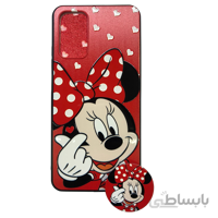 قاب طرح دار شیائومی Redmi 9T طرح میکی موس به همراه پاپ سوکت/Xiaomi Redmi 9T