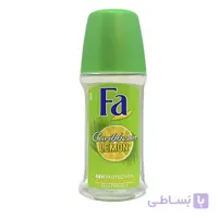 رول ضد تعریق زنانه فا Fa مدل Caribbean Lemon ا Fa Caribbean Lemon Roll On Deodorant For women 50ml