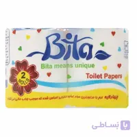 دستمال توالت 2 رول بی تا در بسته 36 عددی ا bita napkin 2twins