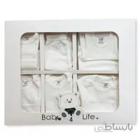 ست لباس نوزاد سفید 10 تکه بیبی فورلایف Baby4life