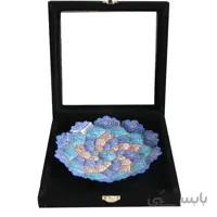 بشقاب میناکاری جعبه مخمل ارتفاع 25 سانتی متر کد BT-2