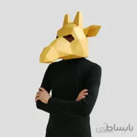 ماسک صورت اوریگامی زرافه