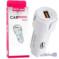 شارژر فندکی فست شارژ TSCO TCG 32 QC3 + کابل میکرو یو اس بی