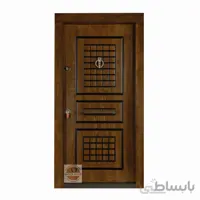 درب ضد سرقت سه قاب روکش راش - 105*210 / بدون روکوب