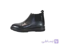 کفش طبی نیم بوت چرم مردانه جی اف اس مدل ژاکو مشکی