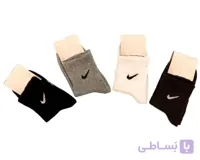 جوراب نیم ساق طرح نایک کد 200 - خاکستری