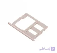 خشاب سیم کارت سامسونگ J5 پرو طلایی دو سیم کارت SIM CARD TRAY HOLDER J5 PRO