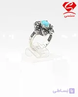 انگشتر نقره زنانه فیروزه نیشابوری