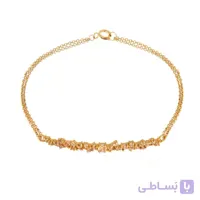 دستبند طلا زنانه با نگین به رنگ سیترین CB324A