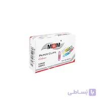 گیره رنگی کاغذ 33 میلیمتر بسته 100 عددی ام جی ام