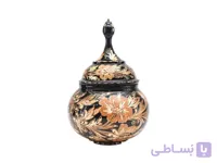 قندان حکاکی روی مس کوچک
