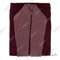 حوله تن پوش طرح یاس زرشکی