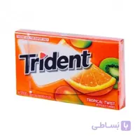 آدامس تریدنت TRIDENT با طعم میوه های استوایی 14 عددی ا 00671 کد 304343