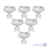 مجموعه ظروف هفت سین 6 پارچه مدل مهتاب