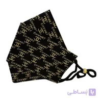ماسک پارچه ای سه بعدی طرح شنل رنگ مشکی کد 068 ا Face Fabric Mask code 068