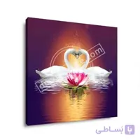 تابلو قو عاشق 4870 ا Picture of a swan in love 4870