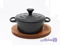 قابلمه تک چدن گرانیت نالینو با زیره چوبی