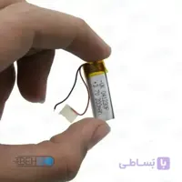 باتری هدفون بلوتوث لیتیومی تک سل 3.7V 300mAh دارای برد محافظ باطری کیفیت بالا 041230p 3.7v 300mah high quality battery