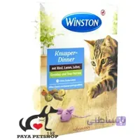 غذای خشک گربه برند وينستون مدل مولتی کالر winston