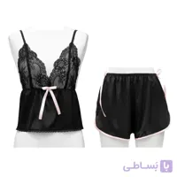 تاپ و شورتک ساتن و گیپور فانتزی لورنزا 570