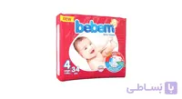 پوشک سایز 4 ببم - 34 عددی ا Bebem Size 4 Baby Diaper Pack of 34
