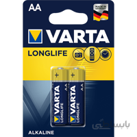 باتری قلمی آلکالاین وارتا Longlife AA بسته 2 عددی