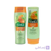 سبد واتیکا vatika شامپو و نرم کننده رطوبت رسان گیاهی 400 میل