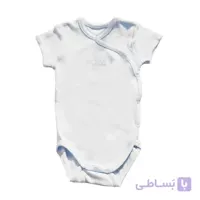 بادی آستین کوتاه آبی نوزادی