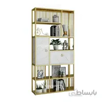کتابخانه خانگی استیل کشو دار مدل آدرین