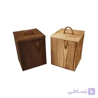 بانکه چوبی چهارگوش درب دار