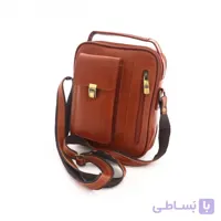کیف چرم طبیعی اسپورت دستی و دوشی مدل آرنیکا عسلی