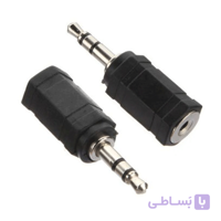 تبدیل فیش AUX 3.5mm مادگی به نری 2.5 AUXmm