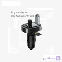 شارژر فندکی و اف ام پلیر بیسوس مدل Baseus Cat S-09 Car bluetooth MP3 Charger CCALL-TM01