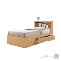 تخت خواب تک نفره سه کشو لمکده مدل استایل