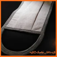 ماسک آنتی وایرال مای شیلد 2 لایه (یک لایه نقره + یک لایه کتان) فقط سایز بزرگسال