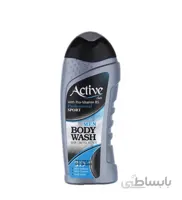 شامپو بدن اسپرت آقایان نقره ای 400گرمی اکتیو ا Active Sport Silver Body Shampoo For Men 400g